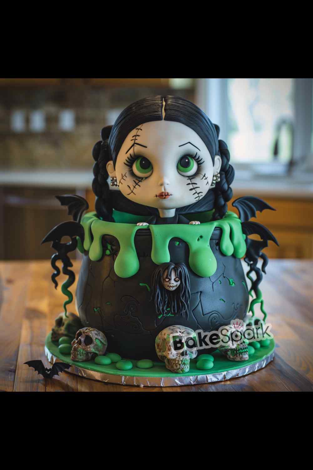 wednesday addams cake idea design