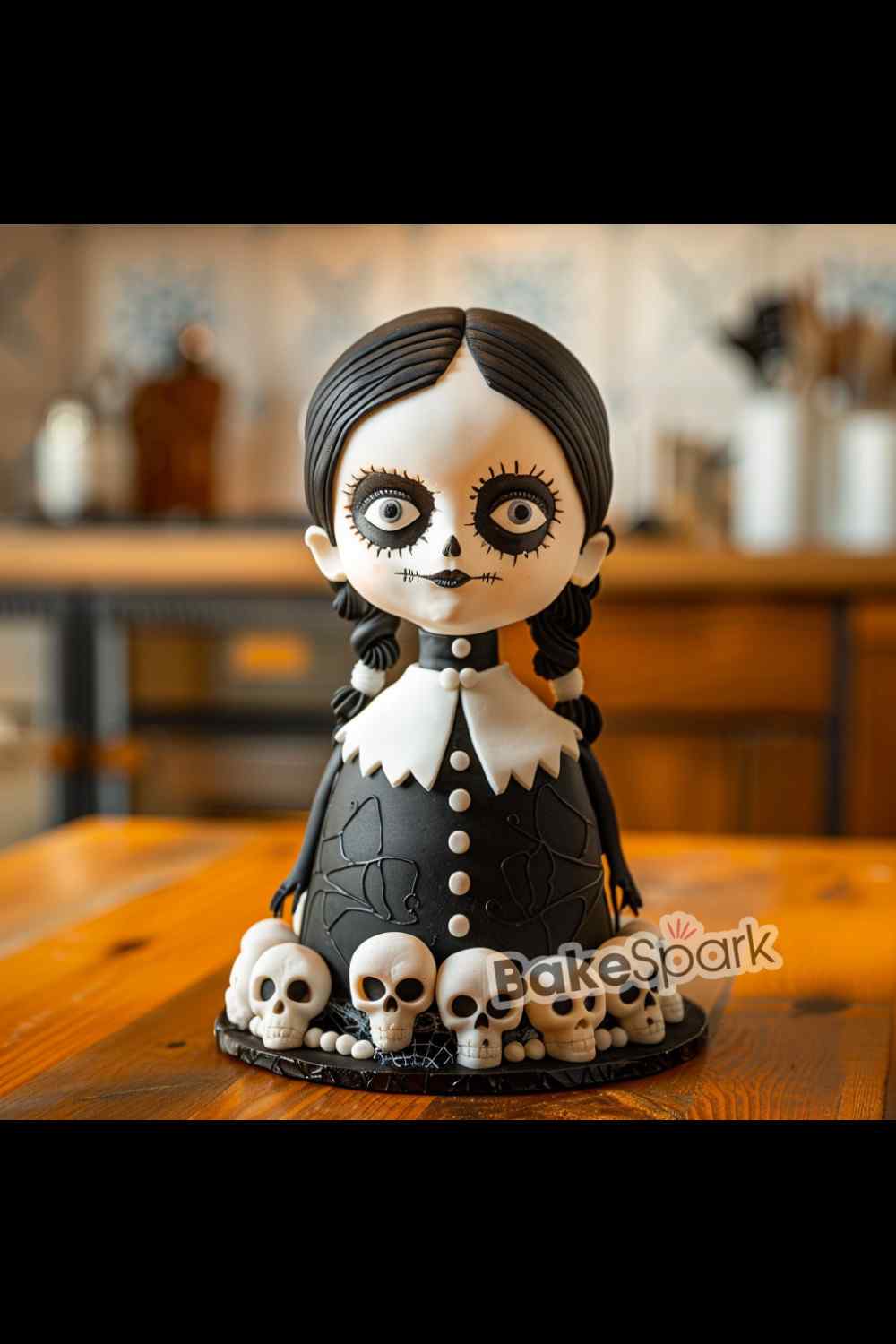 wednesday addams cake idea design