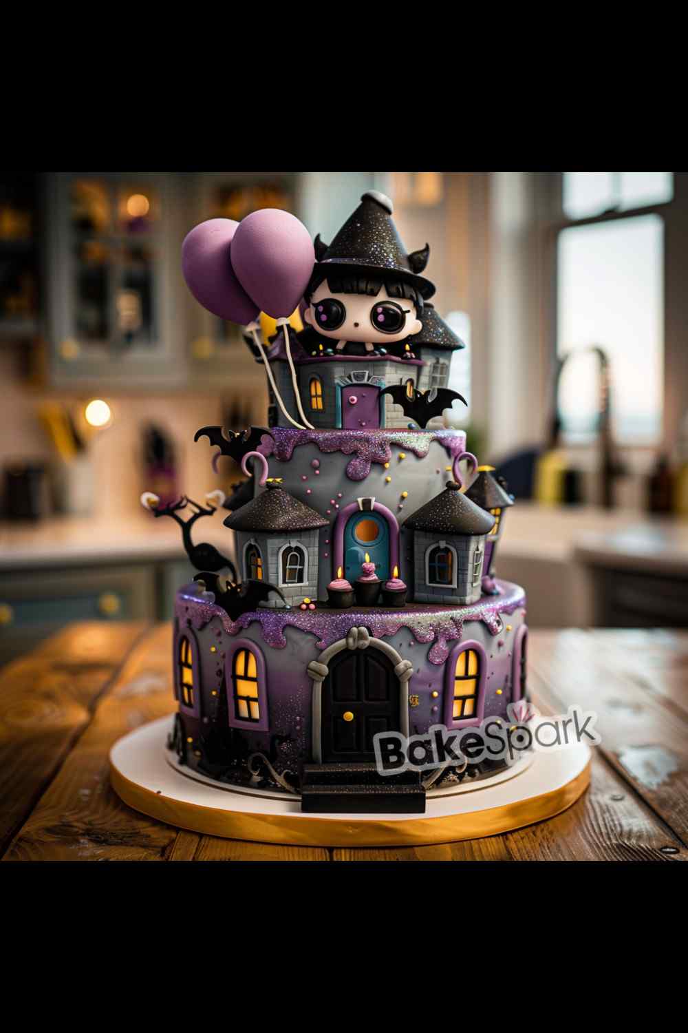wednesday addams cake idea design