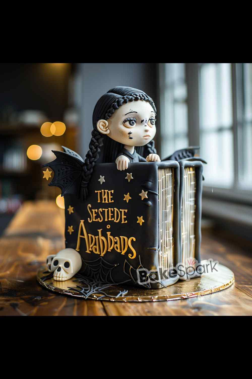 wednesday addams cake idea design