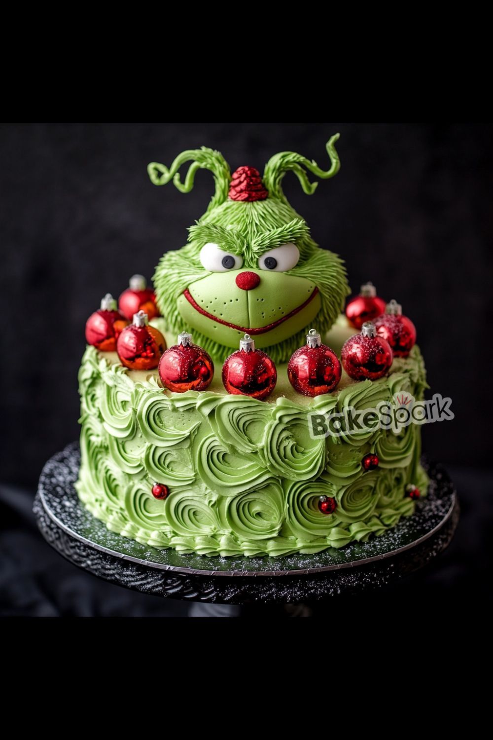 grinch cake idea