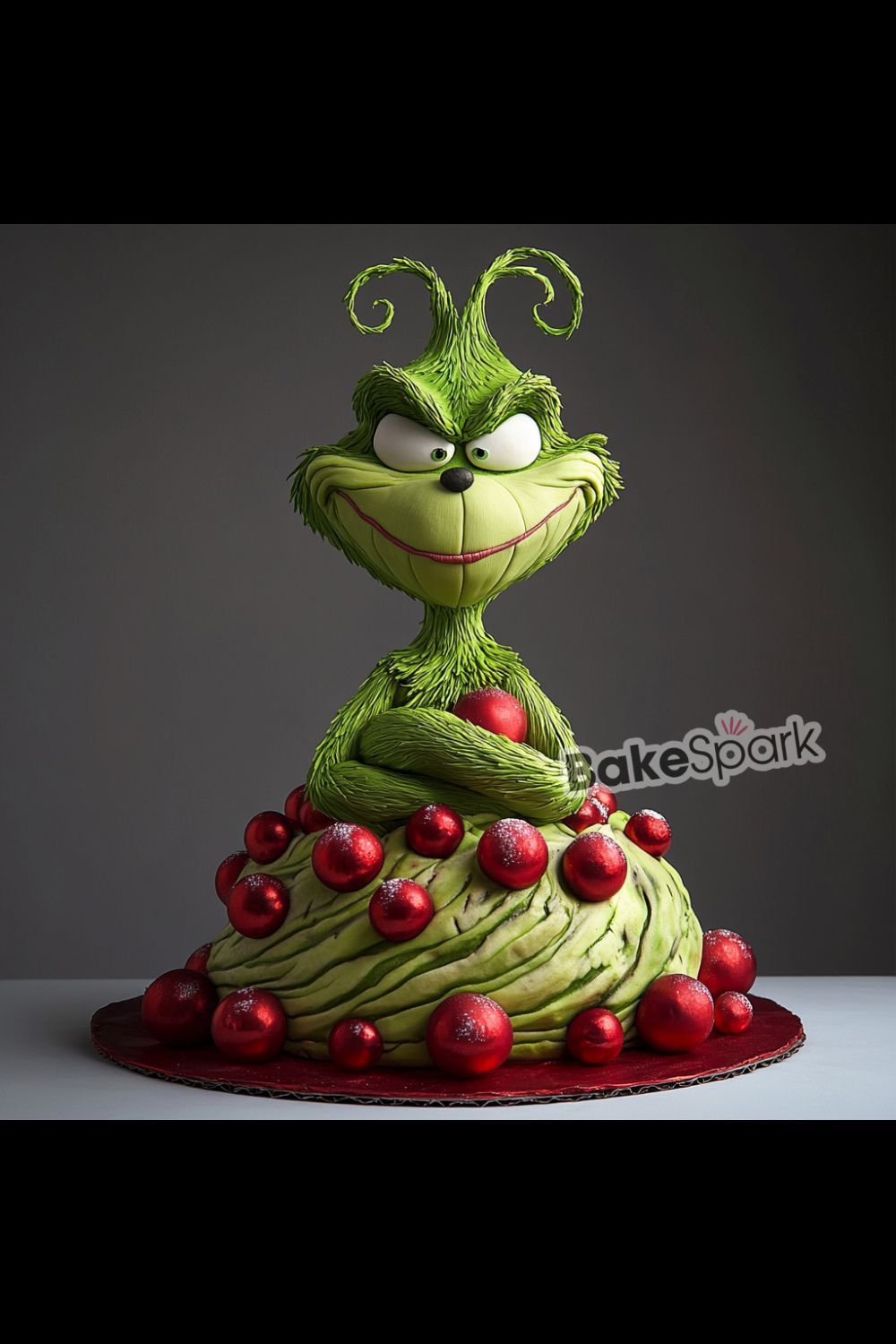 grinch cake idea