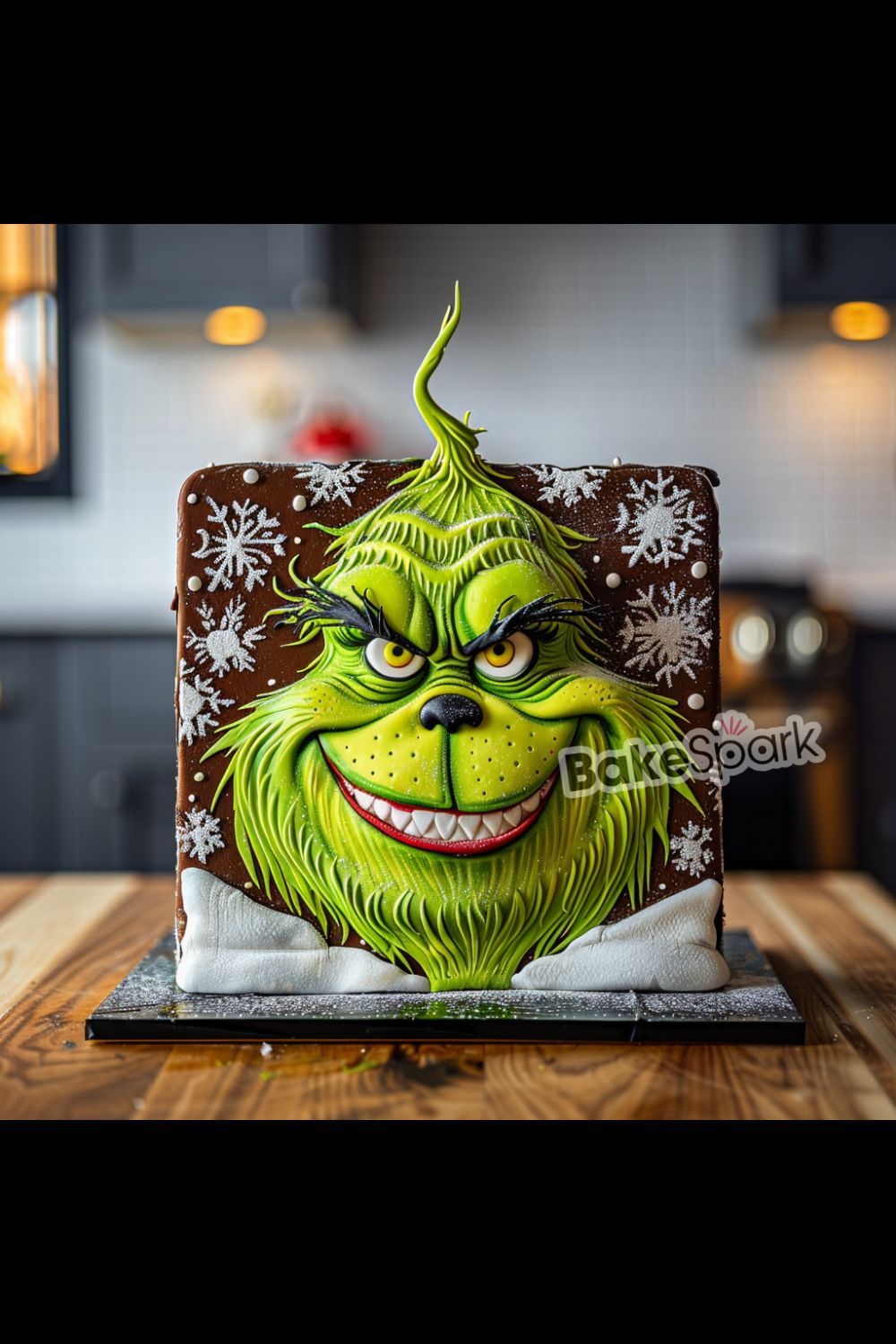 grinch cake idea