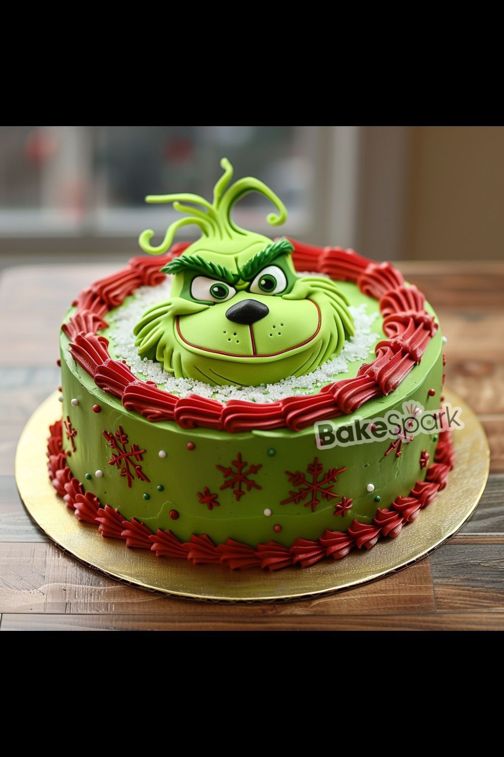 grinch cake idea