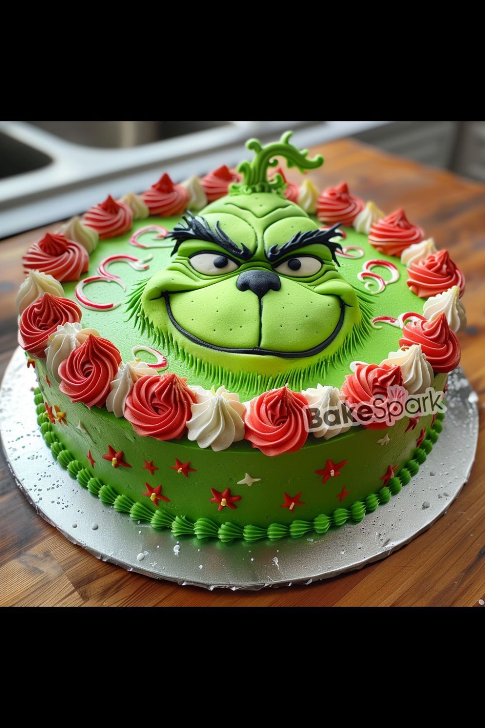 grinch cake idea
