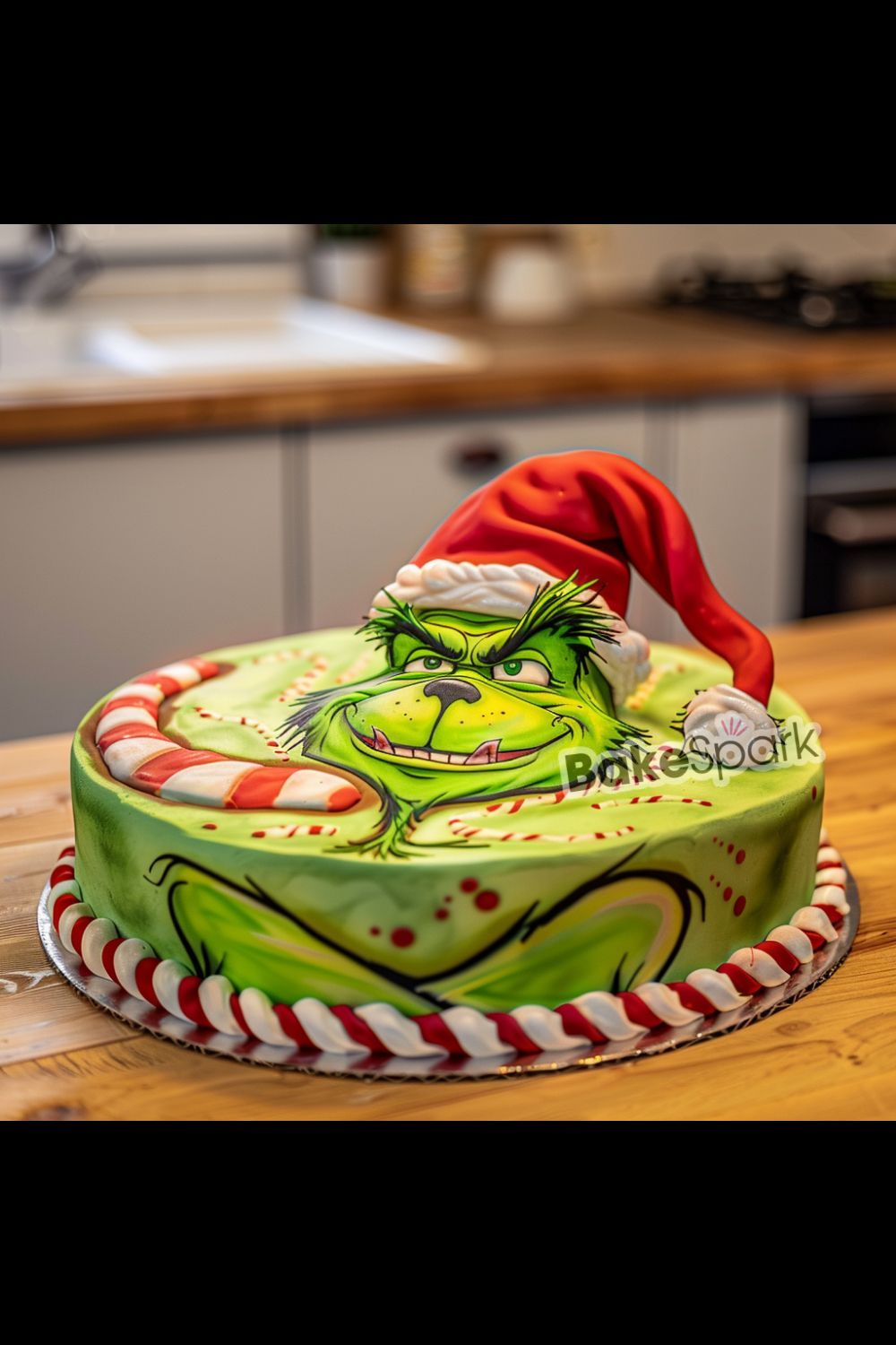 grinch cake idea