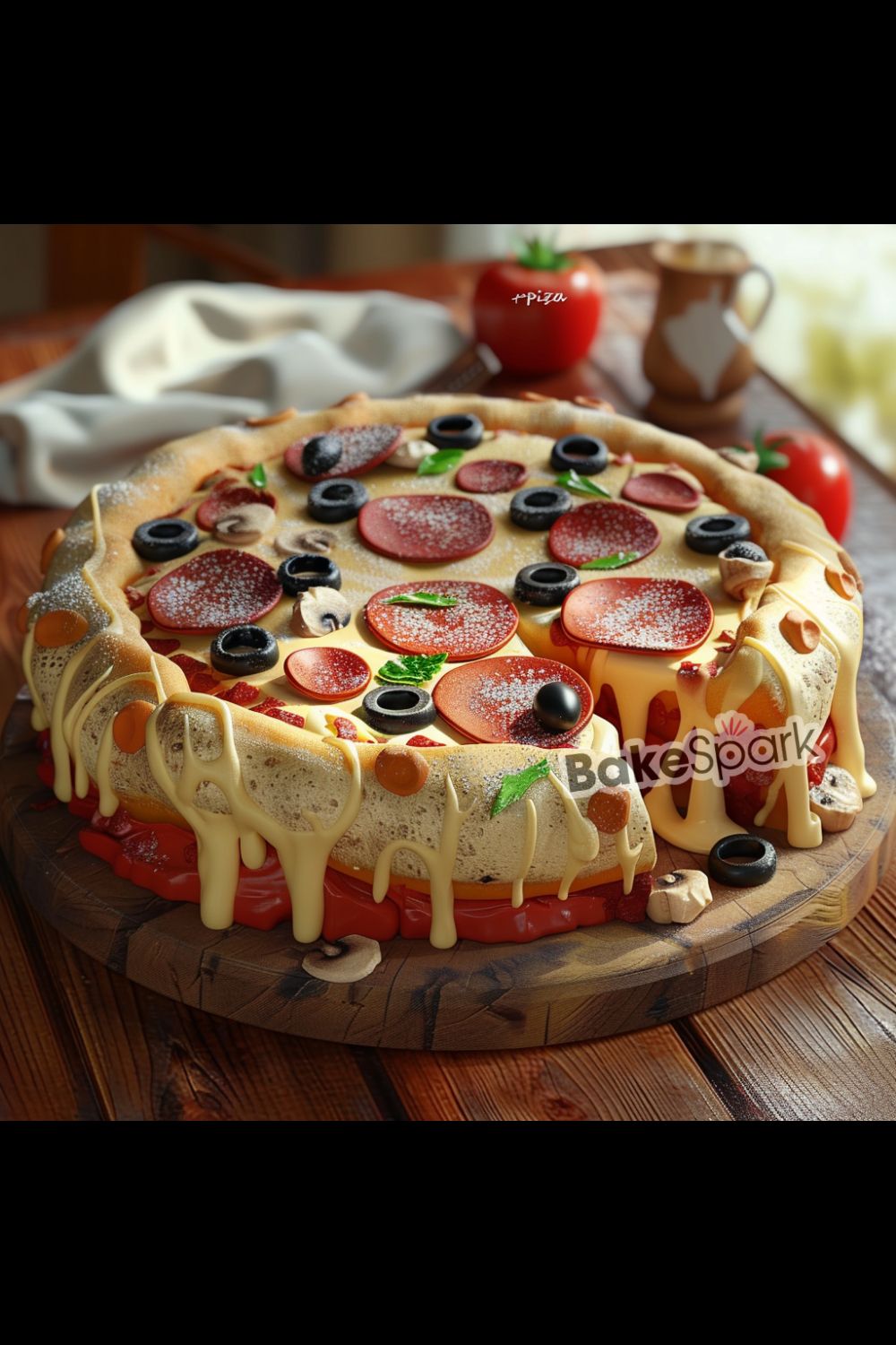 pizza cake idea